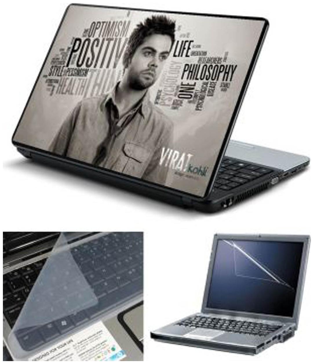 

FineArts Virat Kohli Positive Life Laptop Skin For 15 6 inch Laptop