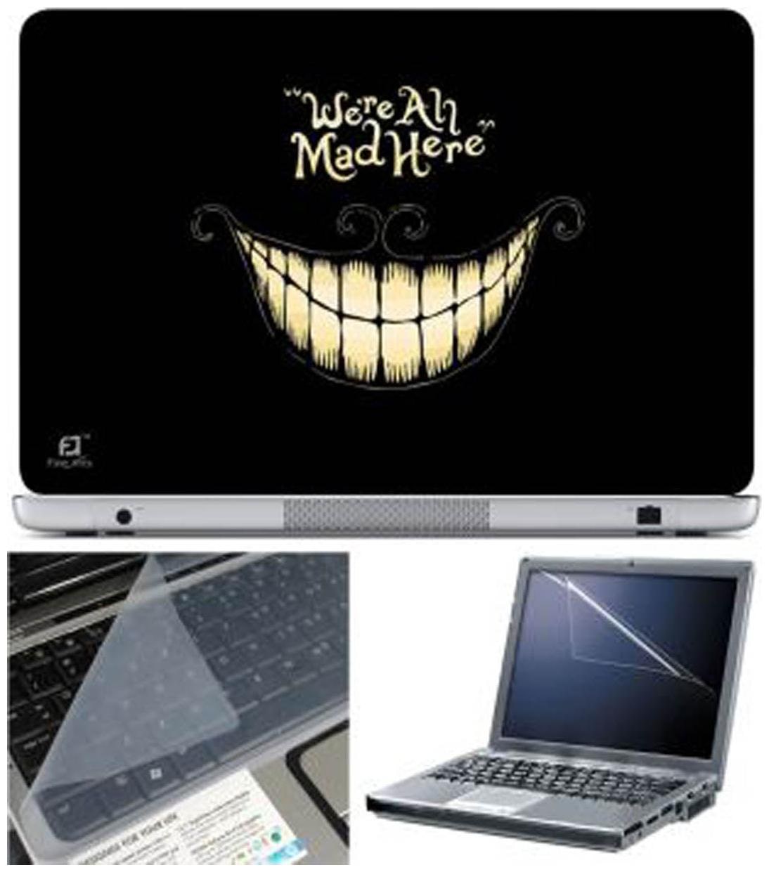 

FineArts We All Mad Here Laptop Skin For 15 6 inch Laptop With Key Guard Screen Protector