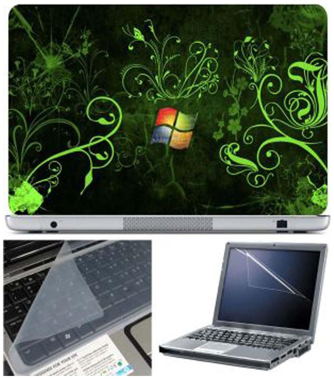 

FineArts Windows Wallpaper Laptop Skin For 15 6 inch Laptop With Key Guard Screen Protector