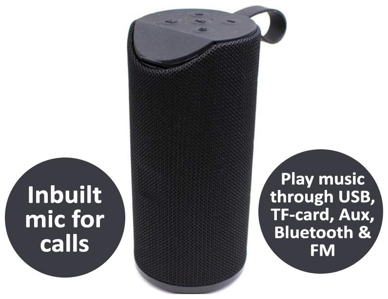 

Freckle TG0113 Bluetooth Portable speaker ( Black )