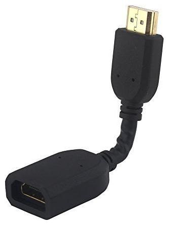 

GadgetX High Speed HDMI Extension Male to Female Cable for Chromecast 10 cm (Black)
