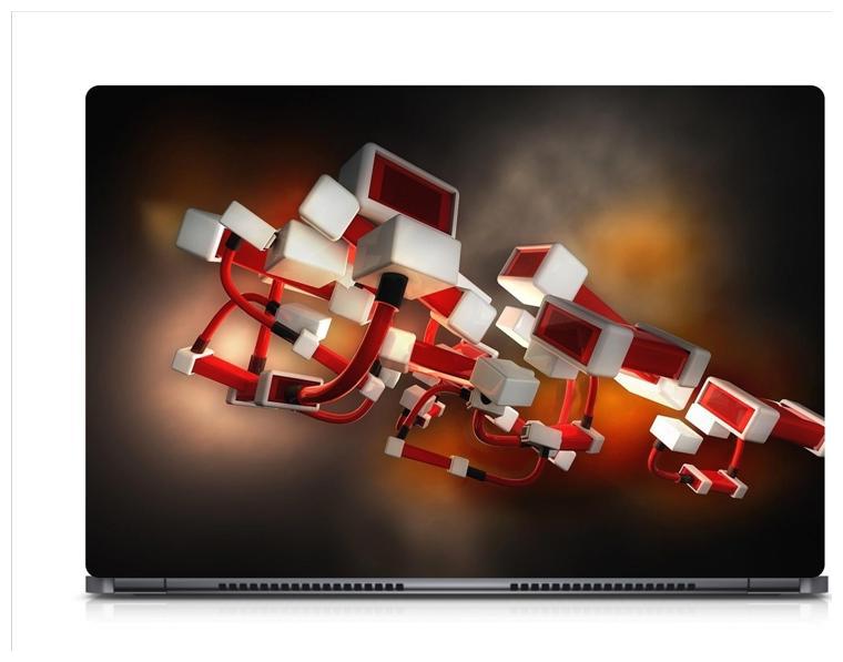 

Gallery 83 - 3D Connected Cubes Laptop Decal laptop skin sticker 15 6 inch (15 x 10) Inch ks skin 0868new