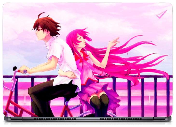 

Gallery 83 - Anime Lovers on Cycle Laptop Decal laptop skin sticker 15 6 inch (15 x 10) Inch ks skin 0383new
