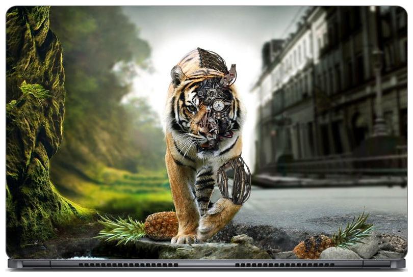 

Gallery 83 - Awesome Tiger Robot Laptop Decal laptop skin sticker 15 6 inch (15 x 10) Inch ks skin 0692new