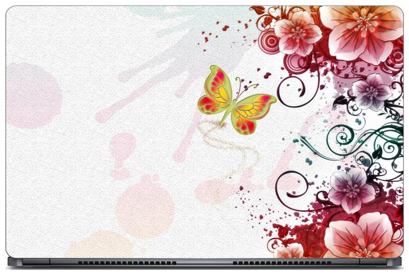 

Gallery 83 - Butterfly Flowers Abstract Colour Laptop Decal laptop skin sticker 15 6 inch (15 x 10) Inch g83 skin 0637new