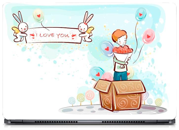 

Gallery 83 - Cartoon Love Pendant Present Laptop Decal laptop skin sticker 15 6 inch (15 x 10) Inch g83 skin 0164new
