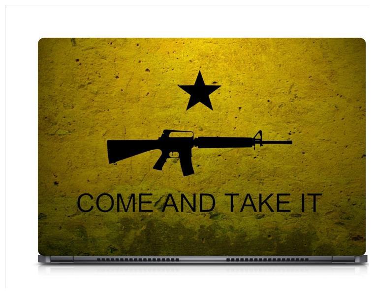 

Gallery 83 - Come Take It Laptop Decal laptop skin sticker 15 6 inch (15 x 10) Inch ks skin 0871new