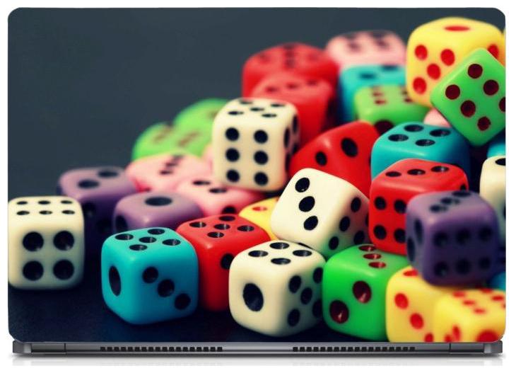 

Gallery 83 - Colour Dice Laptop Decal laptop skin sticker 15 6 inch (15 x 10) Inch ks skin 0440new