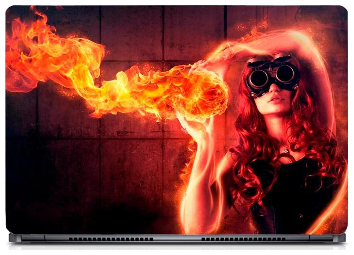 

Gallery 83 - Girl Fire Glasses Abstract Laptop Decal laptop skin sticker 15 6 inch (15 x 10) Inch g83 skin 0316new