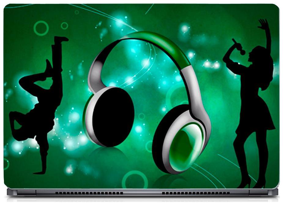 

Gallery 83 - Green Musical Headphone Laptop Decal laptop skin sticker 15 6 inch (15 x 10) Inch g83 skin 0205new