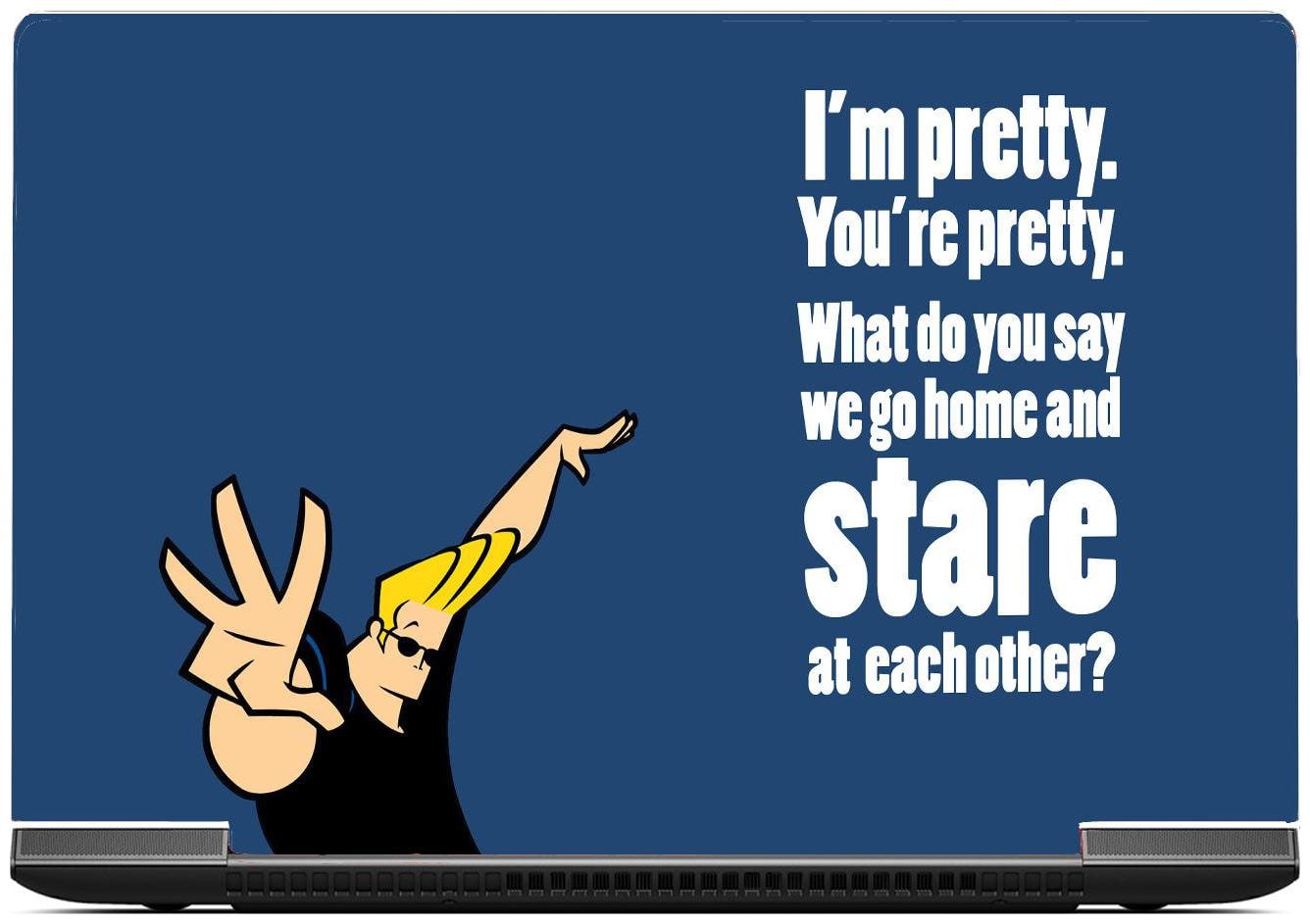 

Gallery 83 - johnny bravo Exclusive High Quality Laptop Decal laptop skin sticker 15 6 inch (15 x 10) Inch g83 skin 1075new