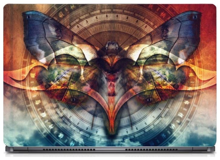

Gallery 83 - Stylized Moth Laptop Decal laptop skin sticker 15 6 inch (15 x 10) Inch ks skin 0414new