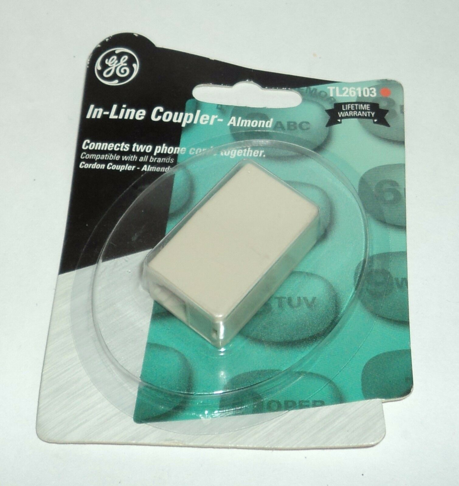 

GE In-Line Coupler ALMOND TL26103 NIP