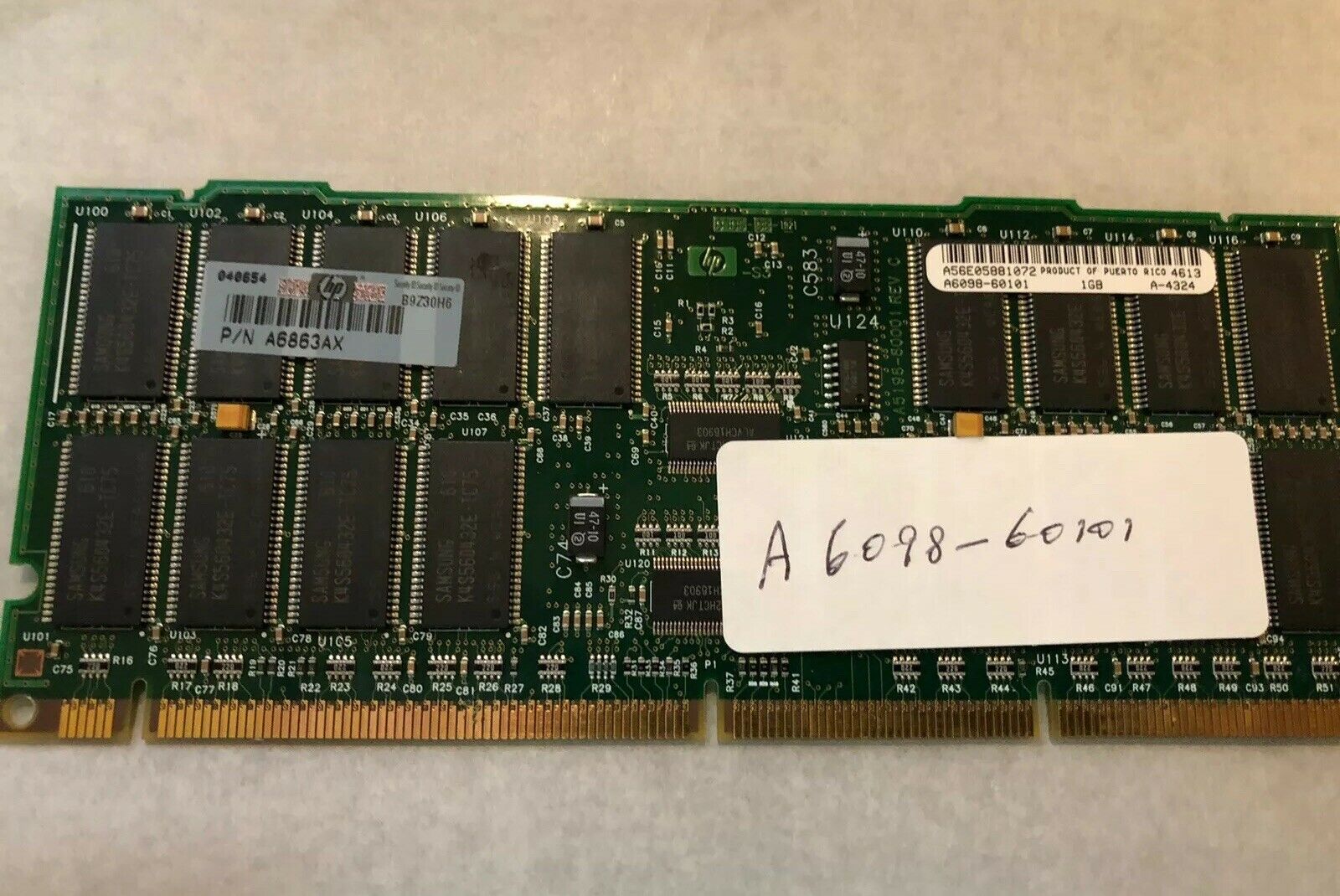 

Genuine HP A6863AX A6098-60101 A6098A for HP 9000 Server 1GB Memory RAM Module