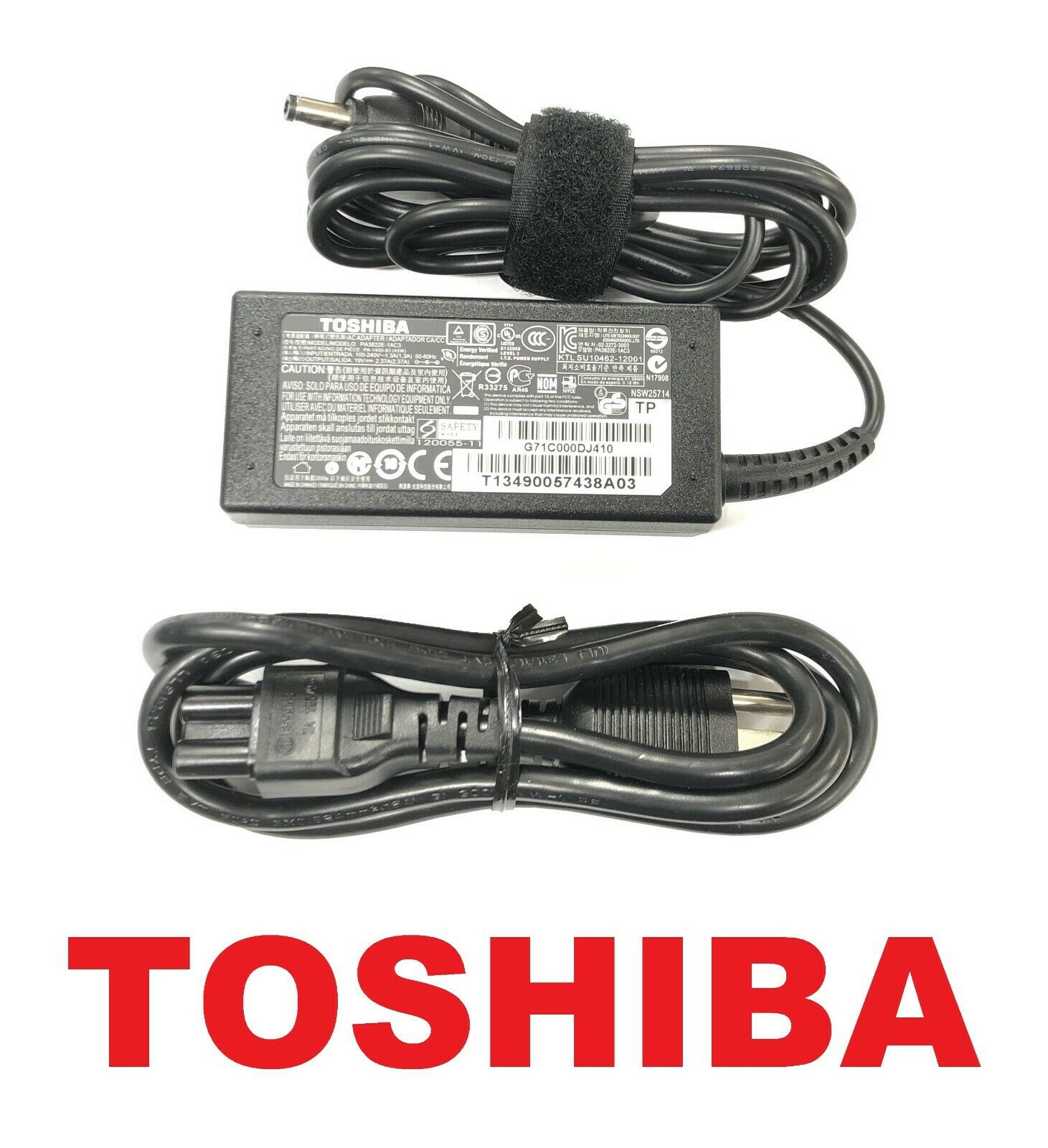 

Genuine New Toshiba 45W AC Power Charger For Satellite L70-CST2NX1 L70-CST2NX2
