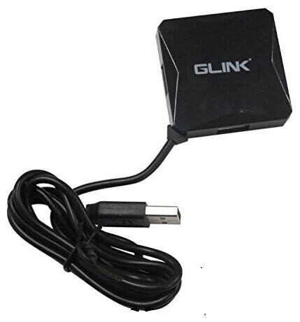 

Glink 4 Port 2 0 USB Hub with 120 cm Cable (Black)