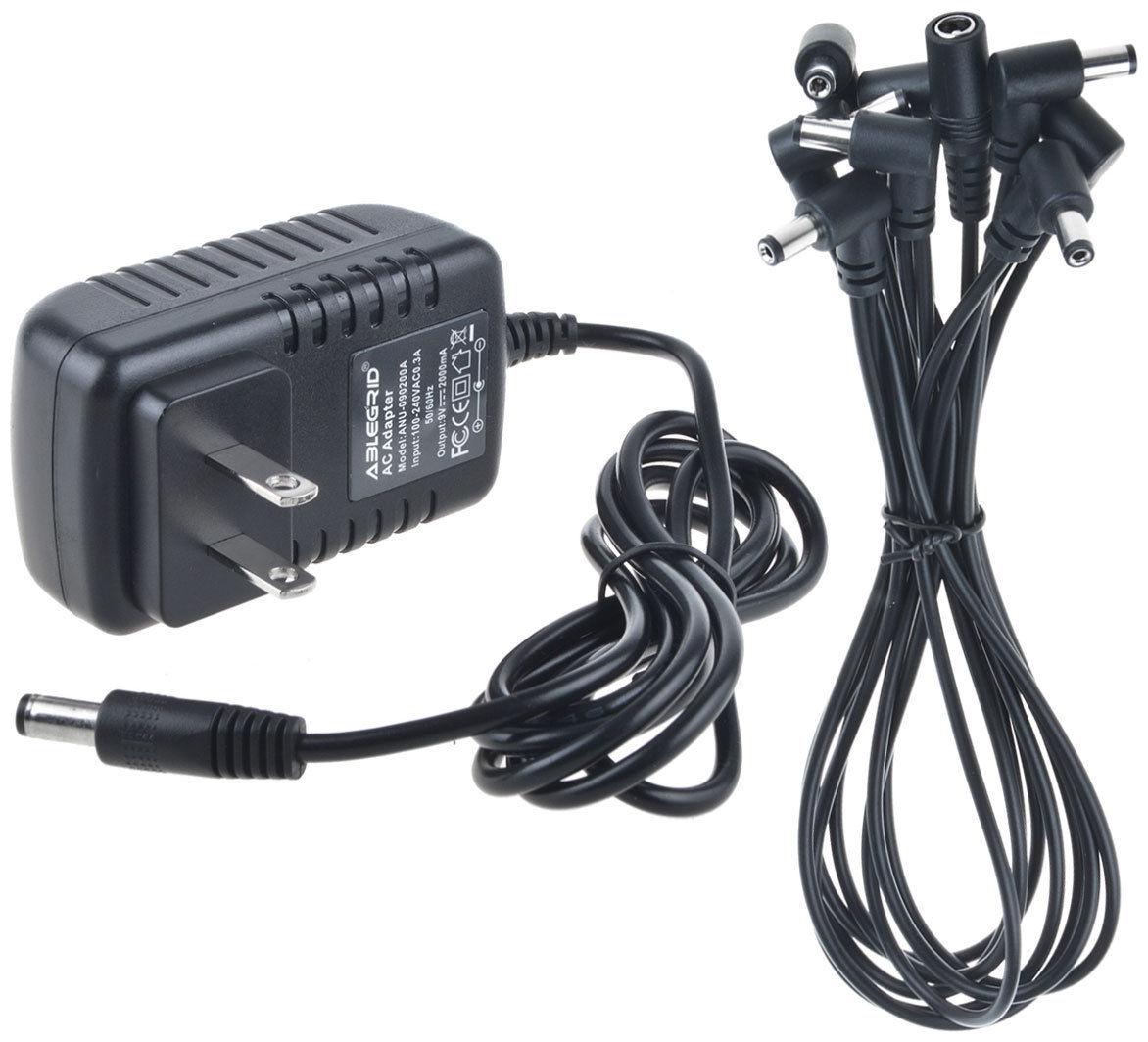 

Guitar Effect Pedal 8 way Daisy Chain Power Supply Cable with 2A 9V DC Adapter