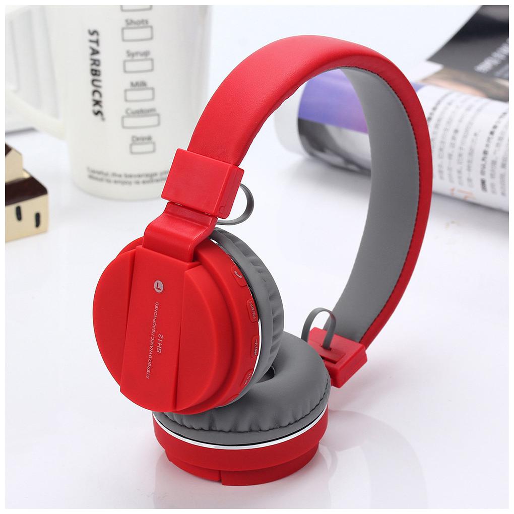 

Happiesta SH12 Over-Ear Bluetooth Headset ( Red )