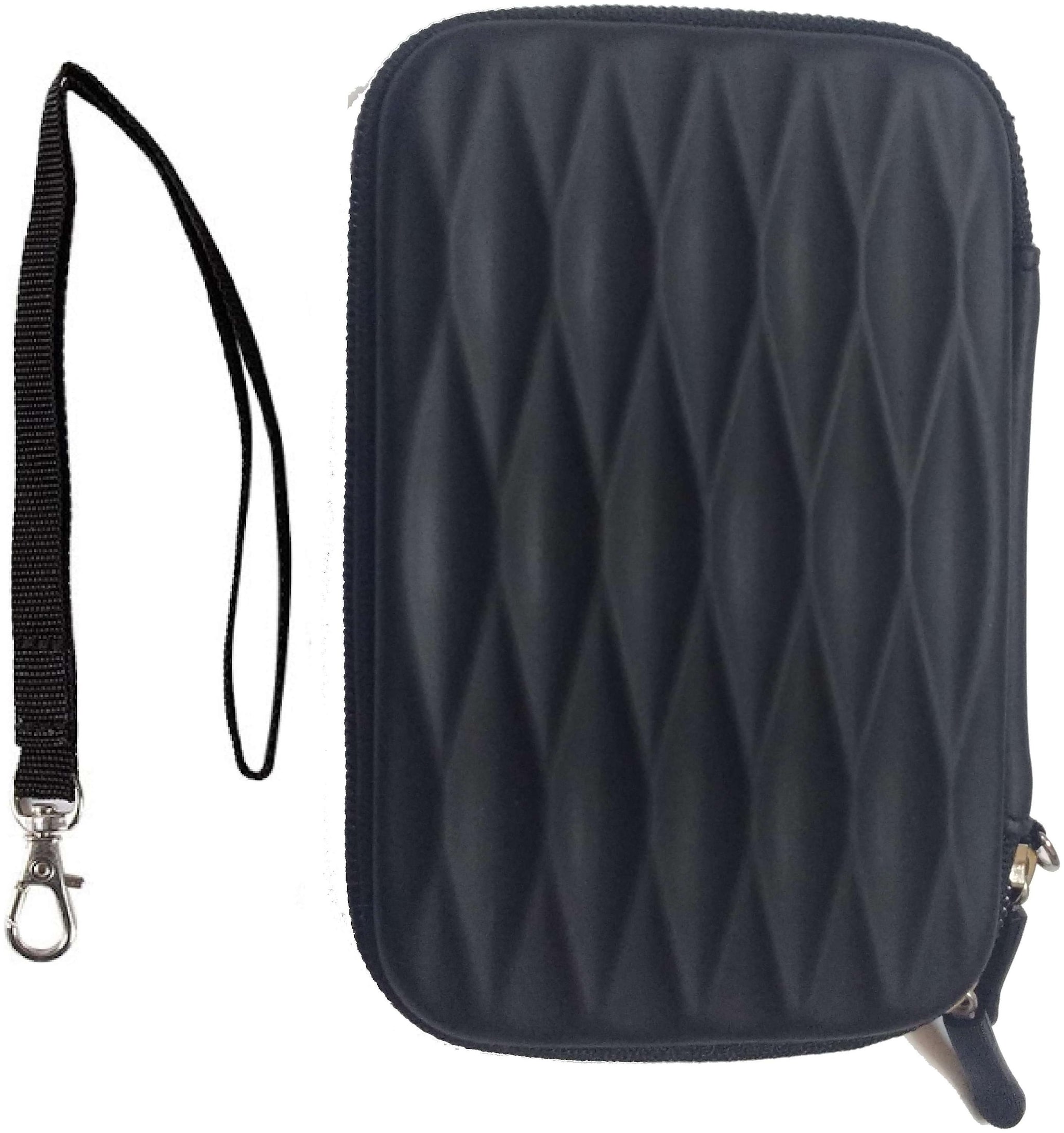 

Hard Shockproof Portable EVA Storage Cases Covers Travel Bag for 2 5 inch Power Bank External Hard Drive HDD Electronics Accessories Chargers USB Data Cables (Black)