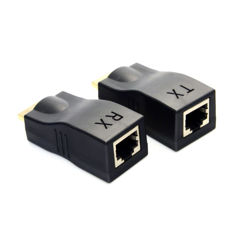 

HDMI 1 4 to RJ45 Extender Over Single 30m Ethernet LAN RJ45 CAT5E CAT6 For HDTV
