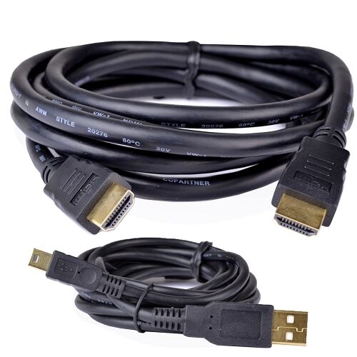 

HDMI 6FT Cable Cord HDTV Mini USB Cable for BLURAY 3D DVD PS3 4 XBOX LCD 1080P