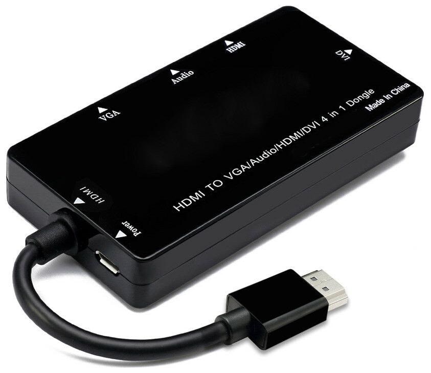 

HDMI to DVI VGA HDMI Adapter Cable w Audio Converter Mirror Screen