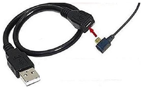

Hi Lite Micro USB Female to USB Male Cable For OTG Morpho Mantra Startek (Black)
