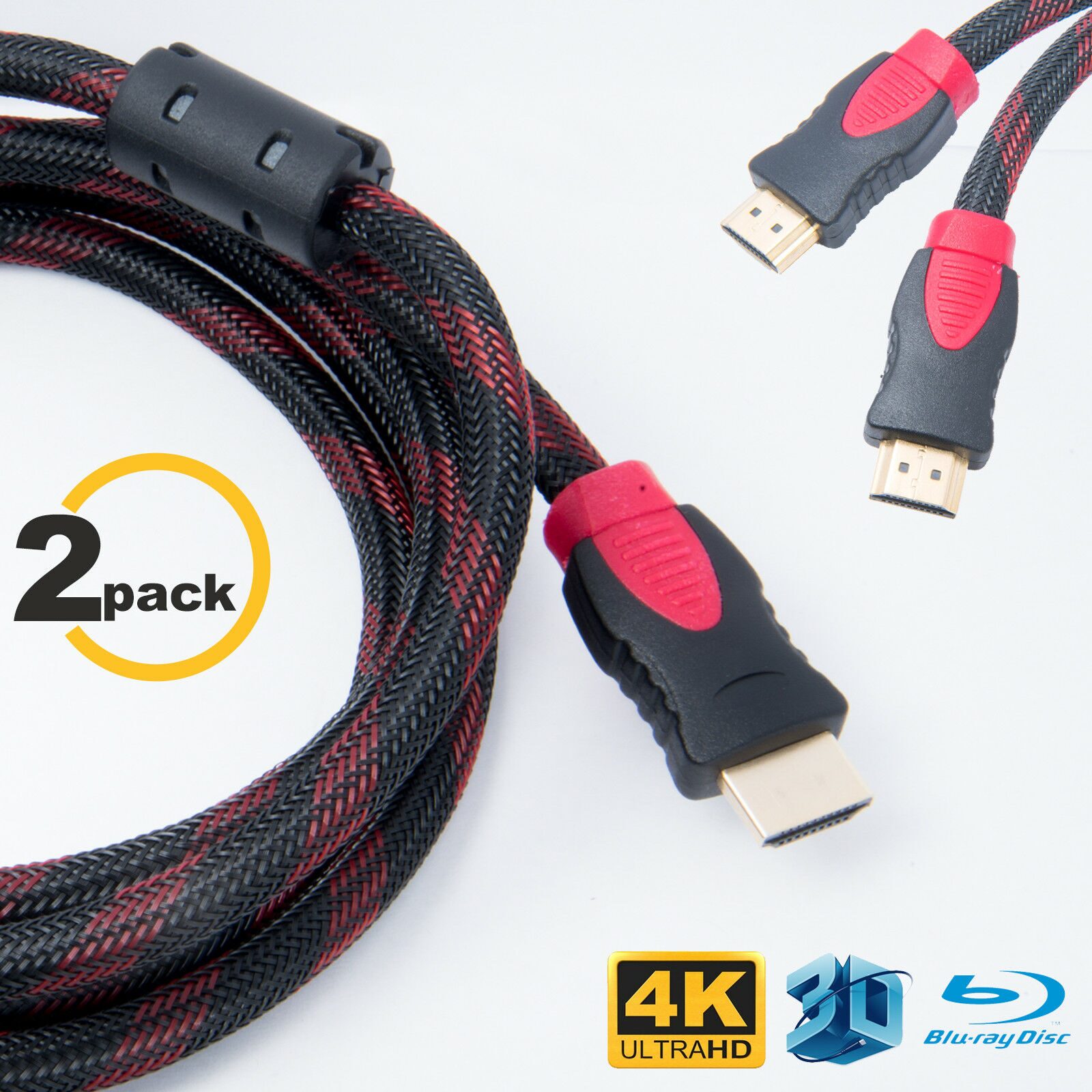 

High Quality up to 4K Braided HDMI Cable 1 5M 1 8M 7M 10M for PS4 Xbox HDTV LOT