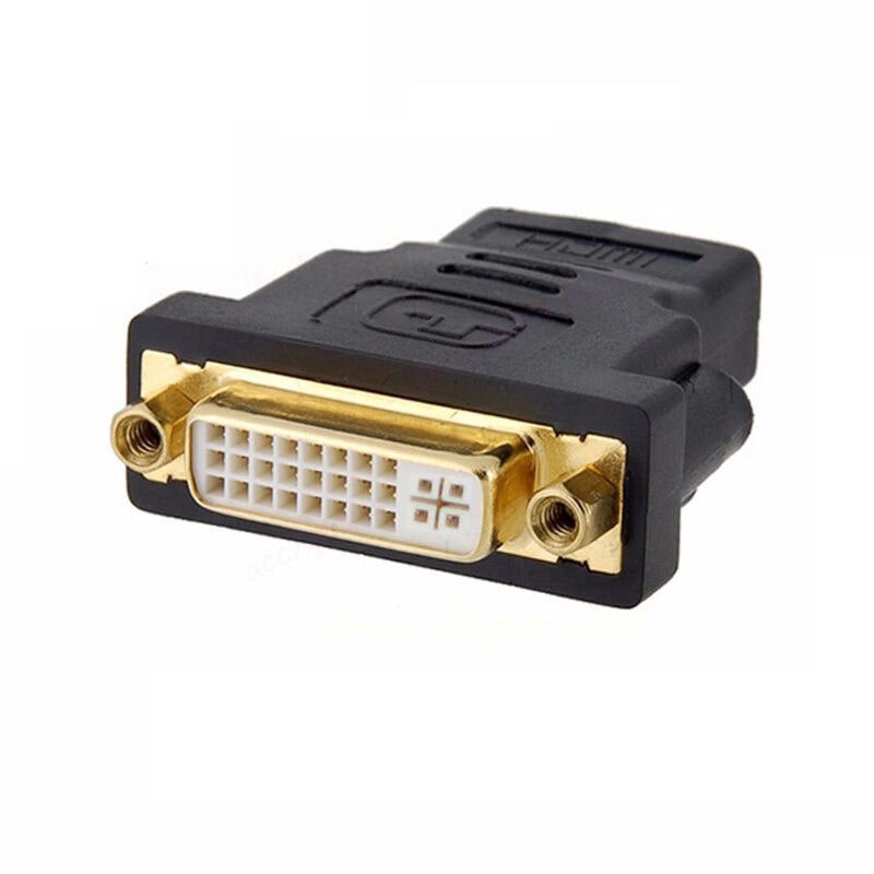 

High Quality HDMI Female to DVI DVI-D Female F F Adapter 24 5 LCD HDTV DVD