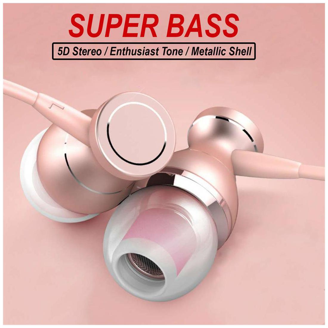 

Hoteon M16 In-Ear Wired Headphone ( Rose gold )