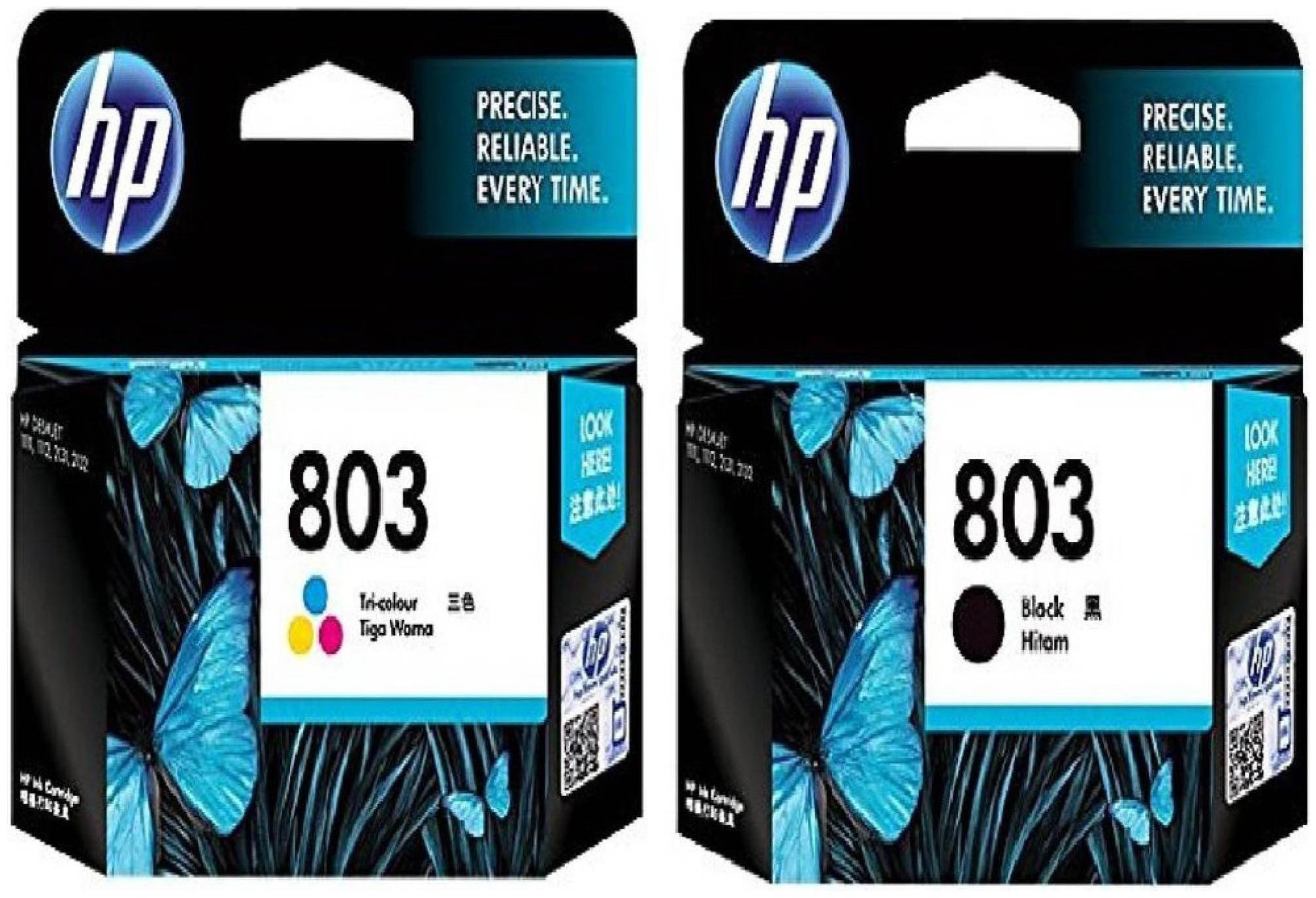 HP 803 Black + Tri Color Combo Original Ink Cartridge