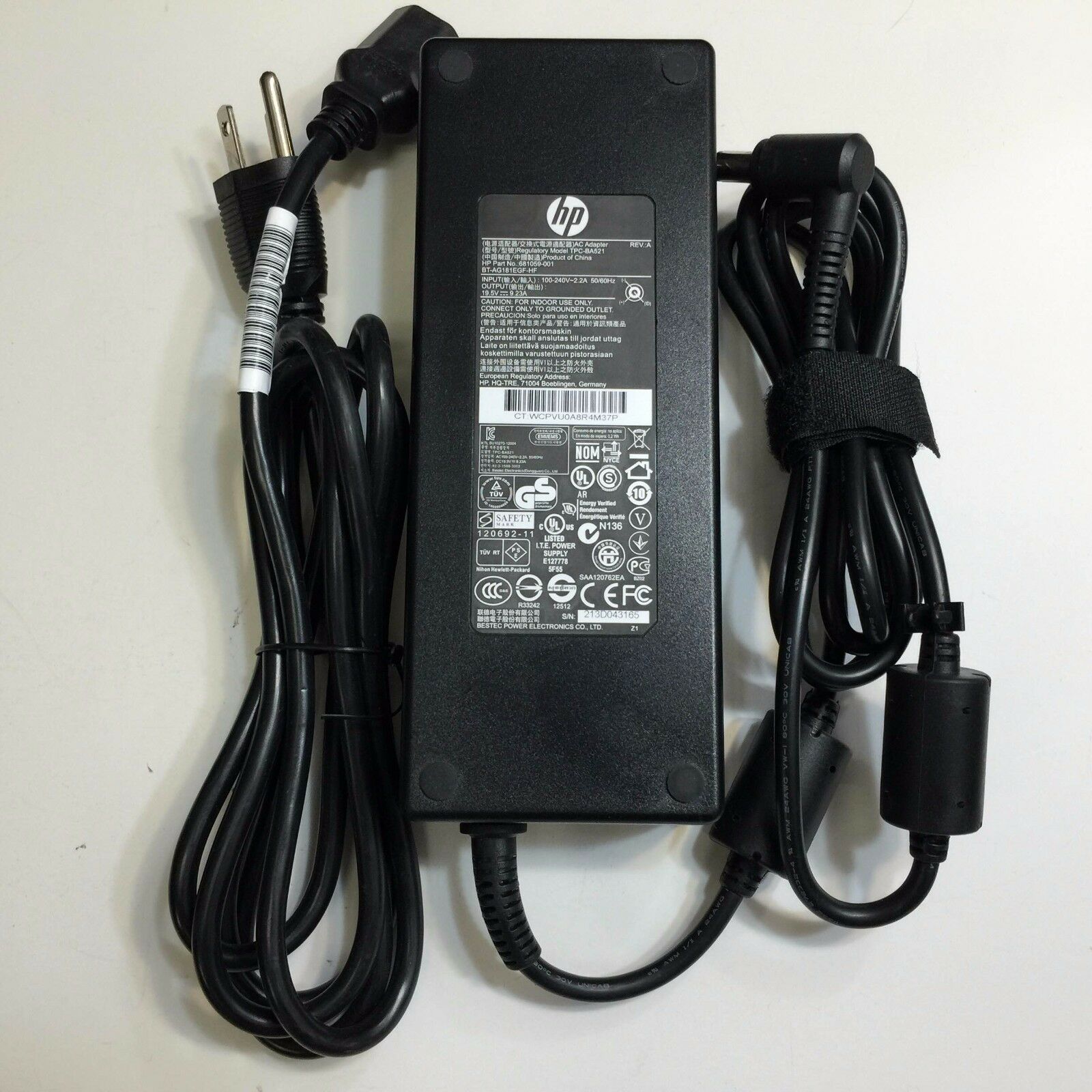 

HP Pavilion HDX9494NR Entertainment Notebook FE882UA 180W AC Power Adapter