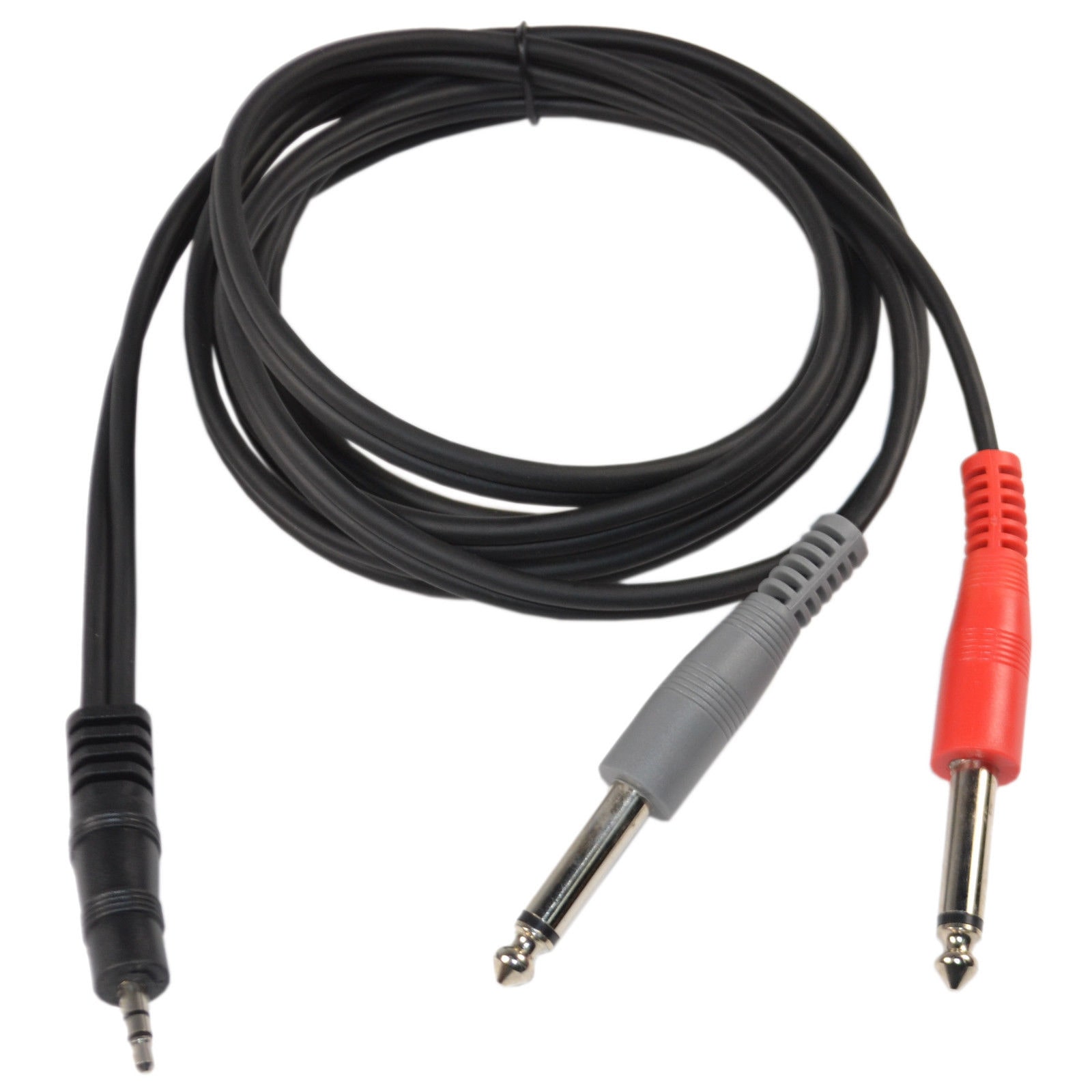 

HQRP 6ft 1 8 (3 5mm) TRS to Dual 1 4 (6 35mm) TS Cable for Behringer Xenyx 1002B