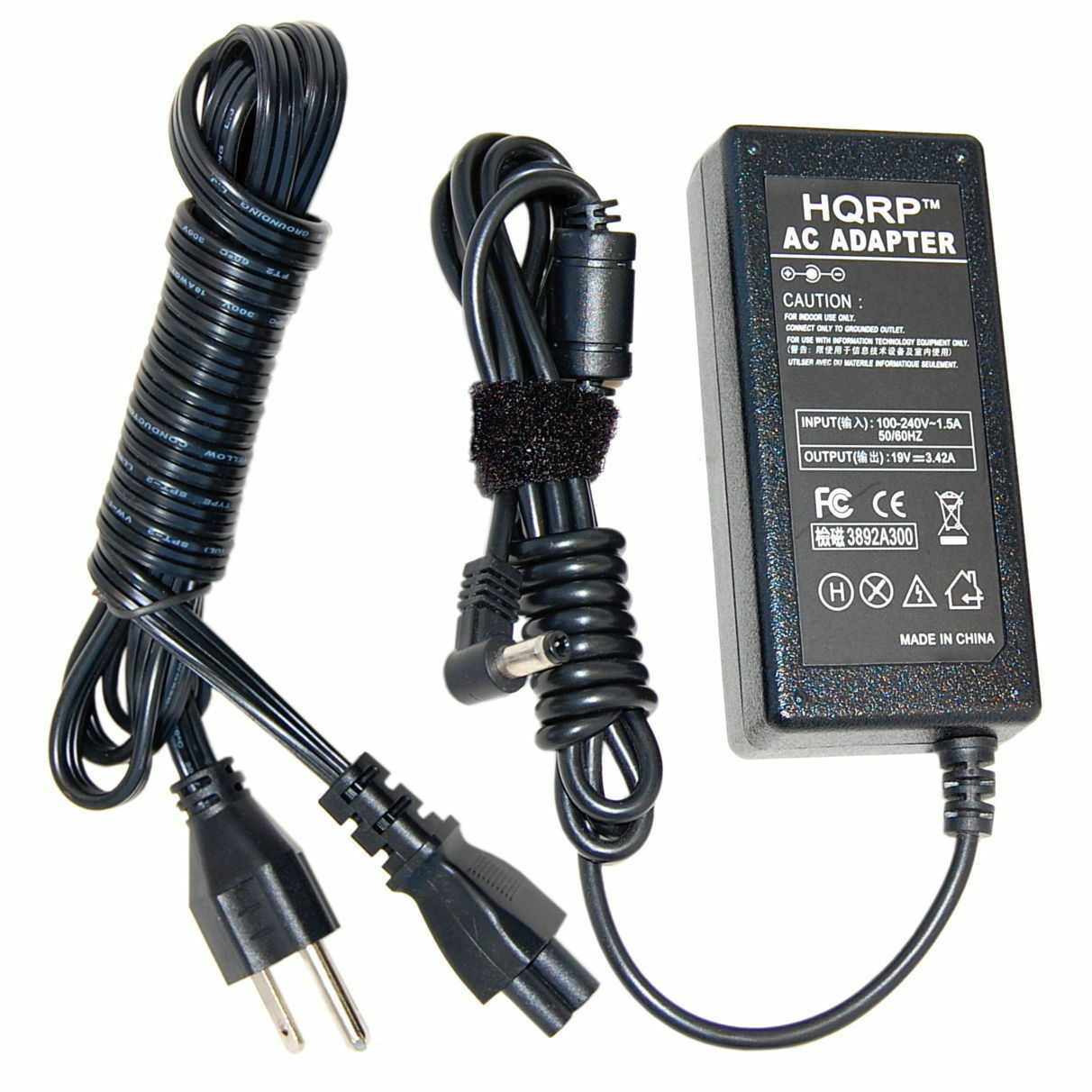 

HQRP AC Adapter Charger for Toshiba Satellite C655-S5123 C655-S5142 L455-S5975