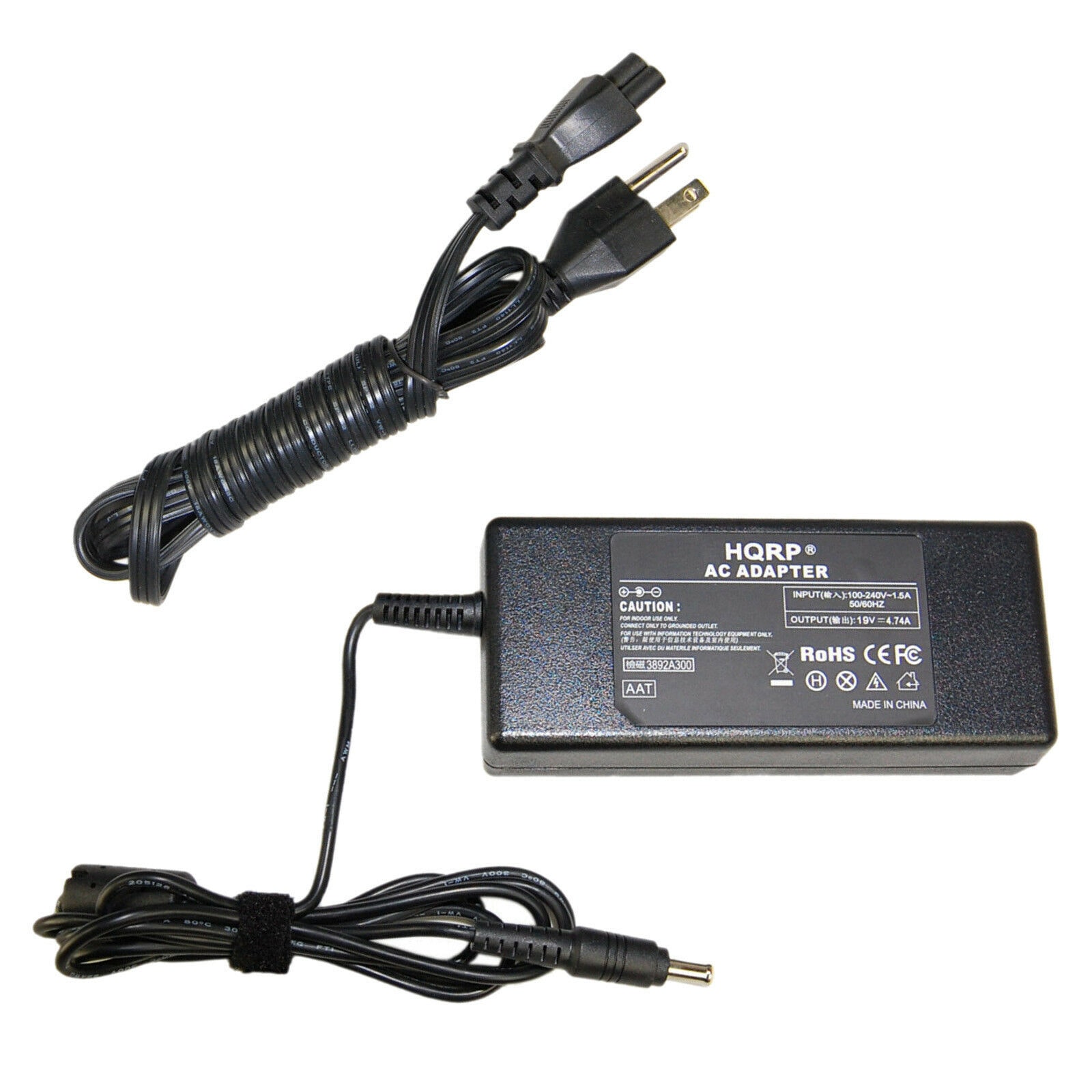 

HQRP AC Adapter for Samsung NP500P4C-S02US NP510R5E-A01UB NP520U4C-A01UB Laptop