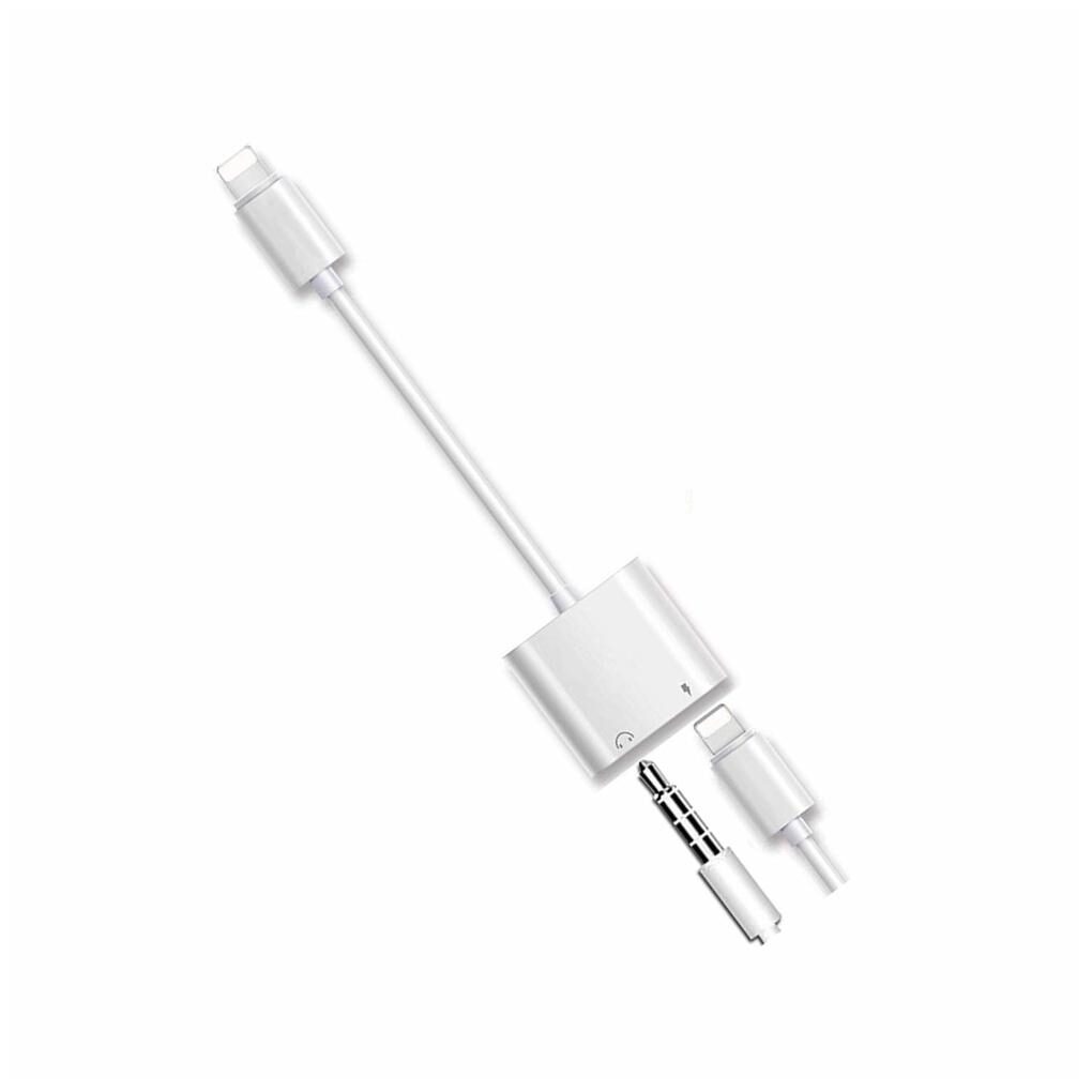 

i-Birds - Lighting to 3 5mm Headphone Jack aux Cable Adapter 2 in 1 Adapter or Splitter Compatible with iOS Audio and Charge Adapter (Support iOS 11 iOS12)