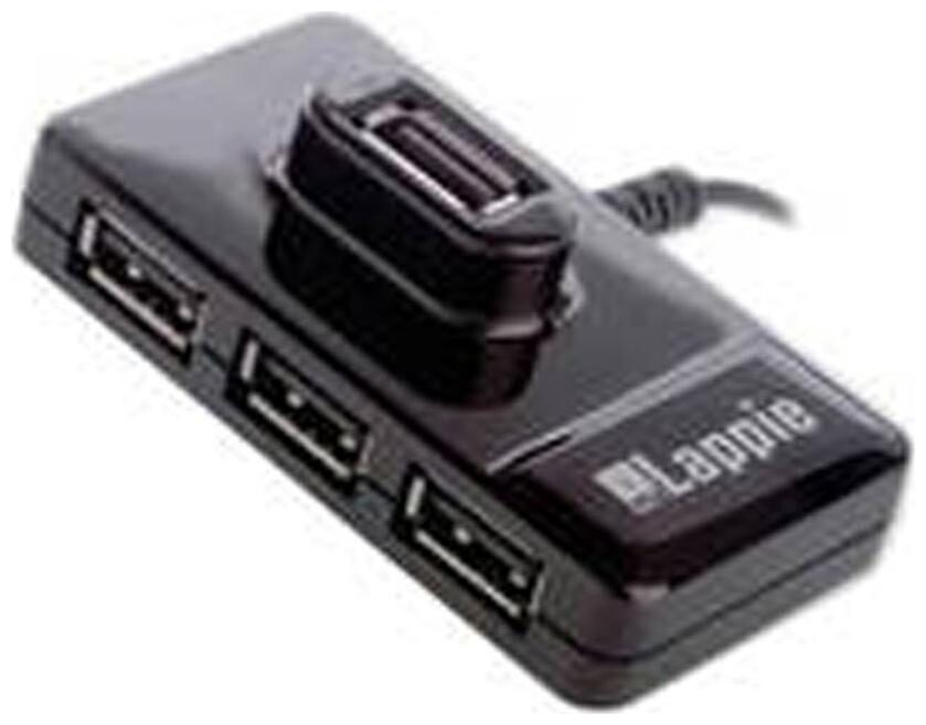 iBall Piano 423 4 Port USB Hub Black by NTP