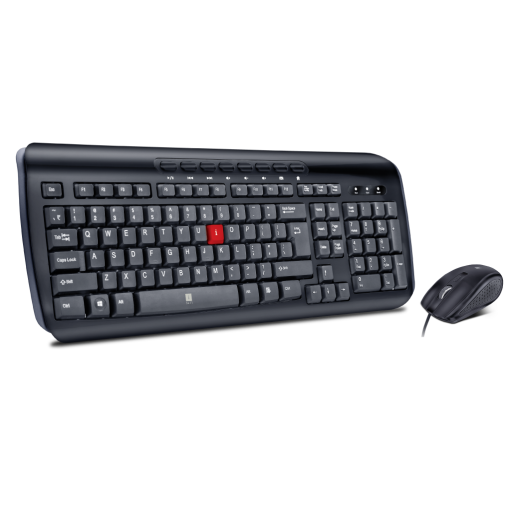 

iBall Shiny mm Wired Keyboard Mouse Set ( Black )