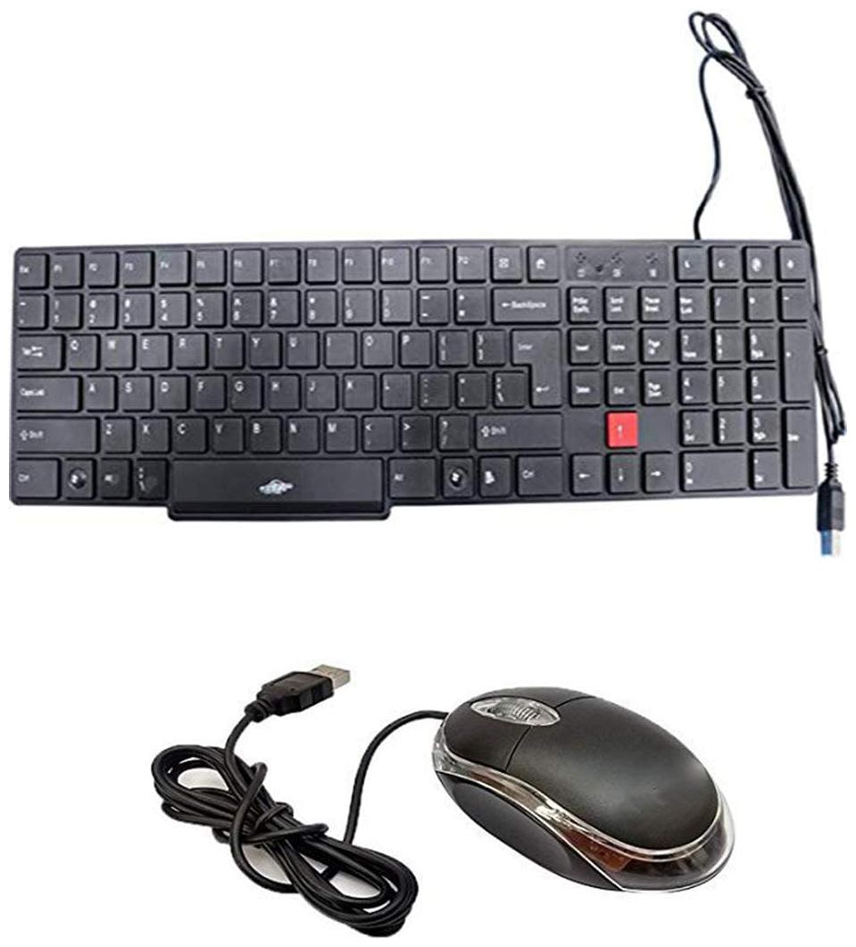 

iCall Keyboardmouse01 Wired Keyboard Mouse Set ( Black )