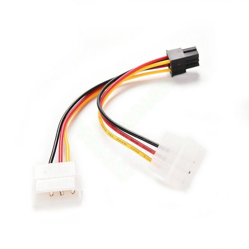 

IDE Molex Power to PCI Express 6Pin Power PCI-E Adapter Cable For Video Card