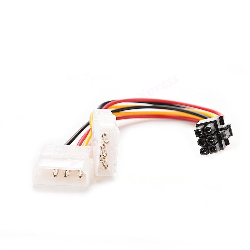 

IDE Molex to 6Pin PCI Express PCI-E Video Card Power Adapter Cable
