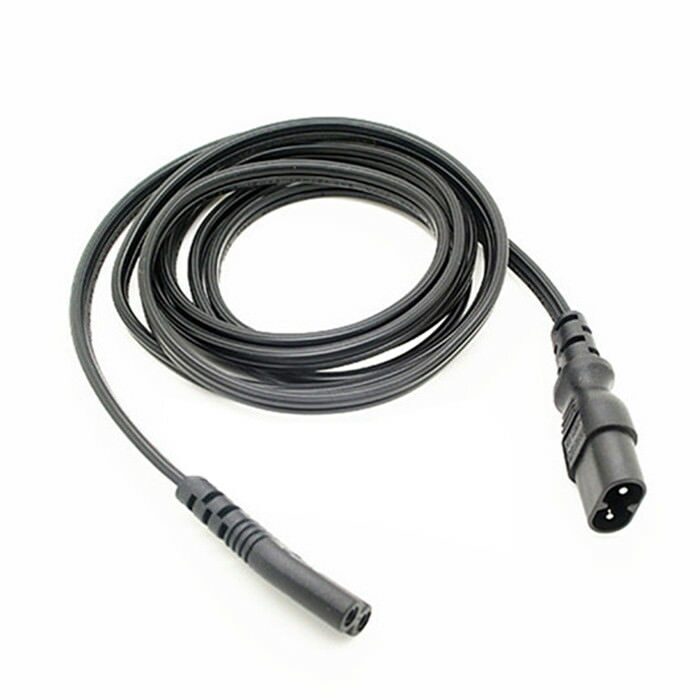 

IEC 60320 C8 Plug to C7 Receptacle Male to Female Extension Power Supply Cable