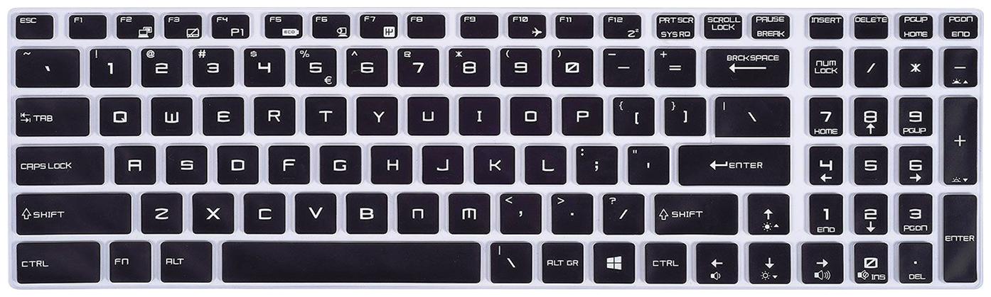 

iFyx Keyboard Skin Protector for MSI GL63 15 6 Gaming Series Laptop Cover (Black)