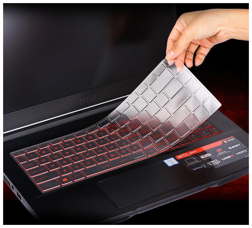 

iFyx Keyboard Silicone Cover for MSI GS65 GF63 15 6 MSI PS63 P65 WP65 WS65 15 6 inch MSI PS42 14 inch Keyboard Skin