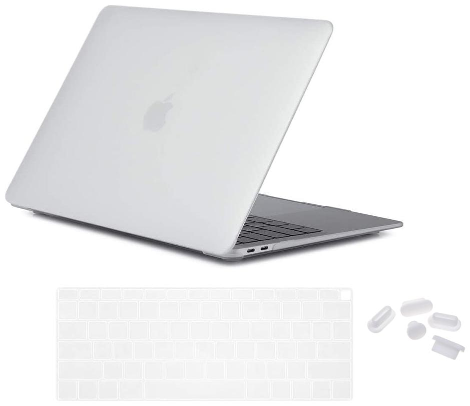 

IFyx Matte Hard Shell Skin Case Cover Keyboard Skin And Dustplugs For New MacBook Air 13 Inch with Touch ID A1932 A2179 (2018-2020)