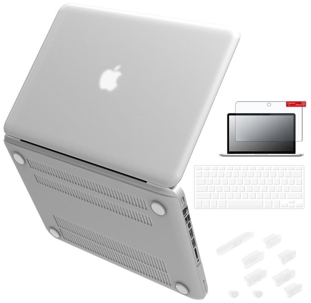 

IFyx Soft Touch Matte Hard Protective Shell Case Cover Skin For Macbook Pro Non Retina with CD-ROM 13 Inch A1278 (2008-2012)) DustPlugs Keypad Screen Guard
