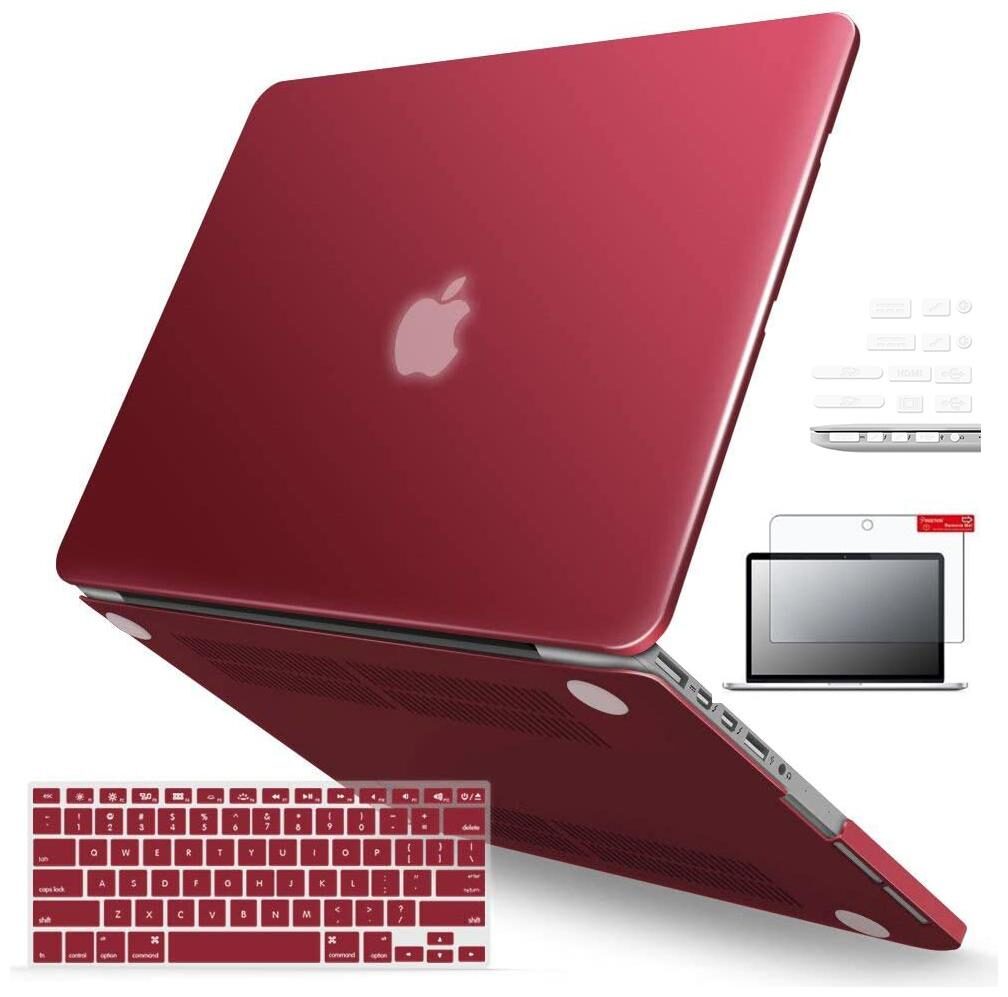 

IFyx Soft Touch Matte Hard Protective Shell Case Cover Skin For Macbook Pro Retina 15 Inch A1398 (2012-2015) DustPlugs Keypad Screen Guard