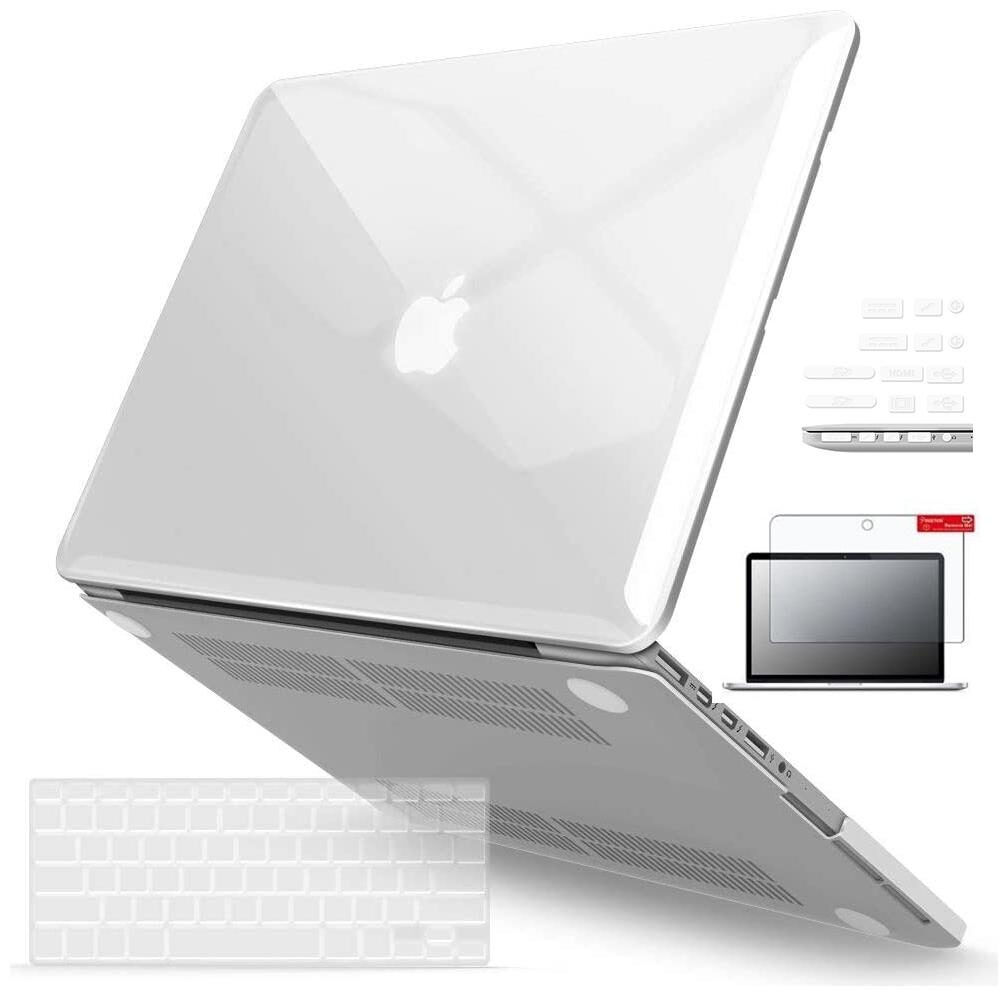 

IFyx Soft Touch Clear Hard Protective Shell Case Cover Skin For Macbook Pro Retina 15 Inch A1398 (2012-2015) DustPlugs Keypad Screen Guard