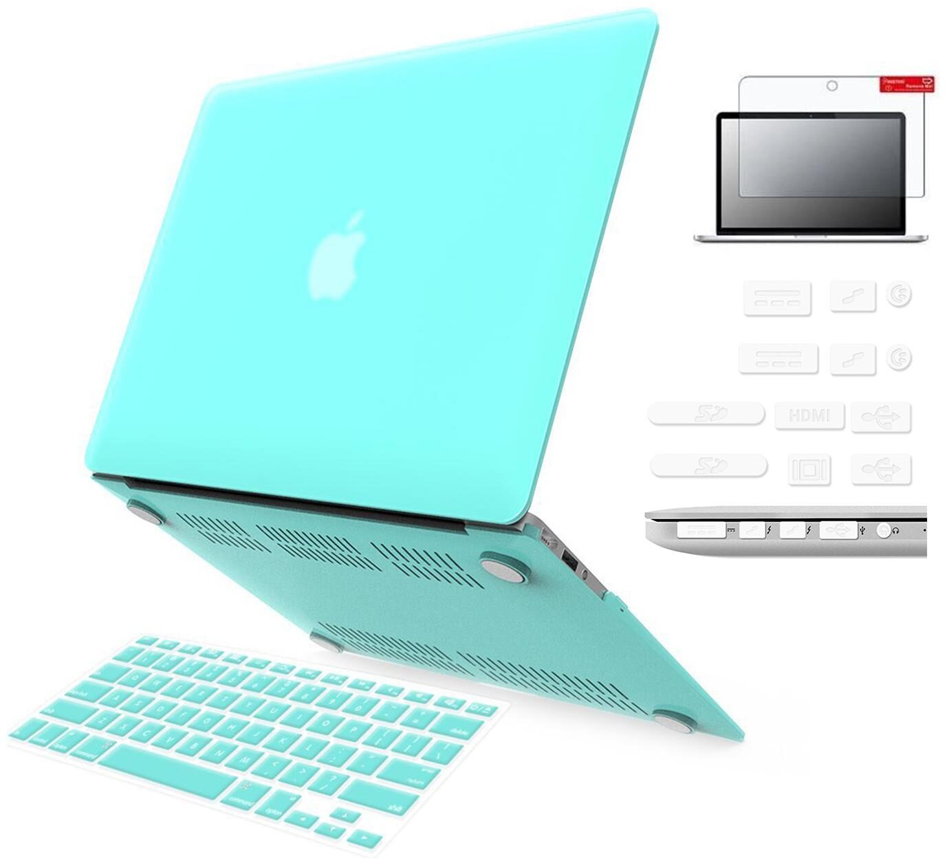 

IFyx Soft Touch Matte Hard Protective Shell Case Cover Skin For Macbook Air 13 Inch A1369 A1466 (2010-2017) DustPlugs Keypad Screen Guard