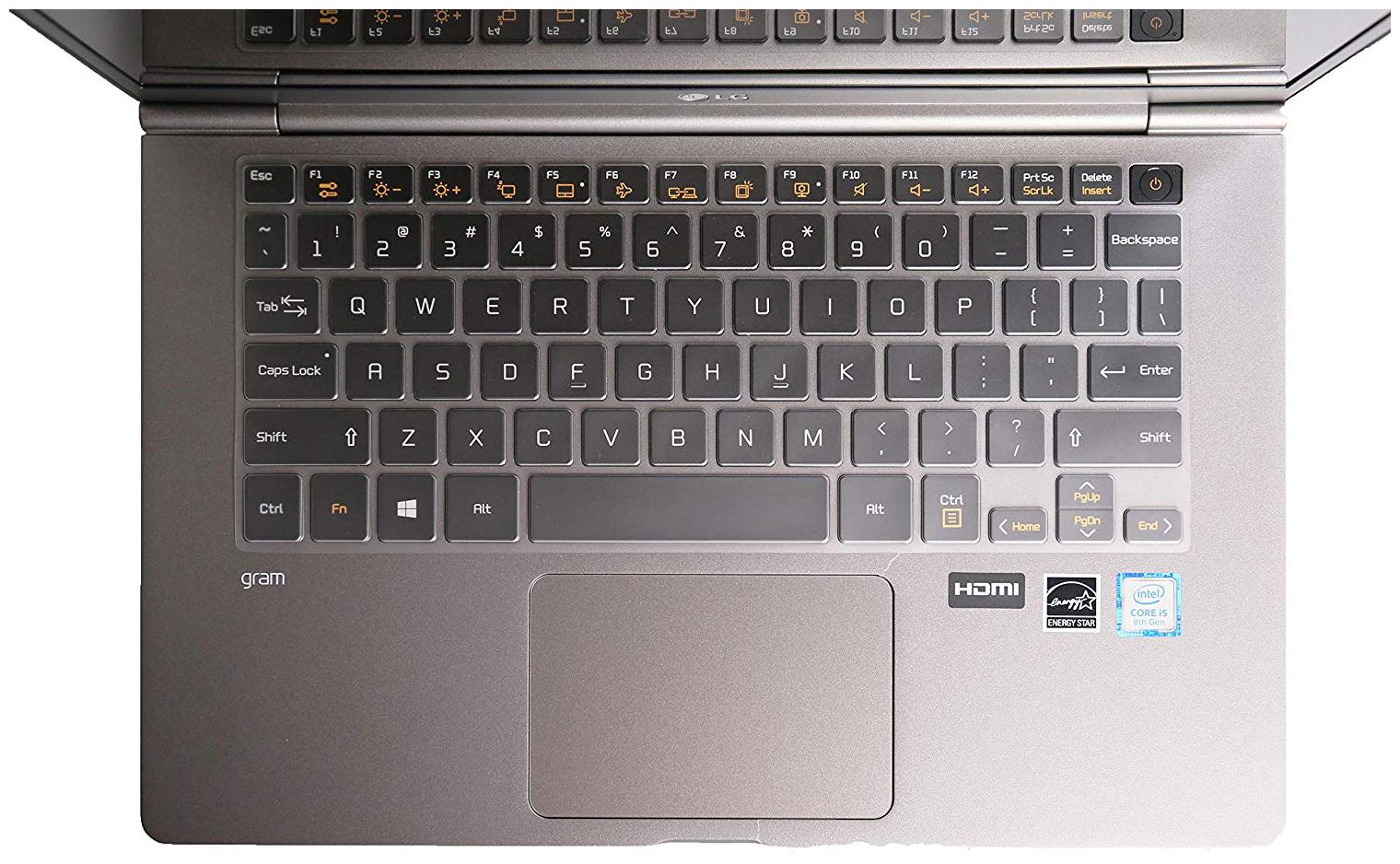 

iFyx Ultra Thin Keyboard Cover Skin for LG Gram 14 14Z970 14Z980 14Z990 LG Gram 13 3 13Z970 13Z980 13Z990 Laptop - TPU